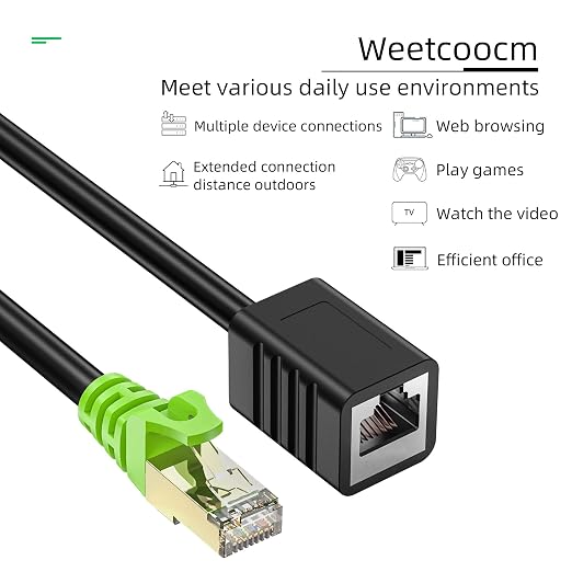 Ethernet Extension Cable 65ft, Network Cat6a Extension Patch Cable RJ45 Cords - Image 6