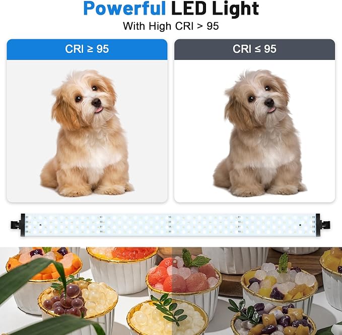 Photo Light Box 40x40 Inch for Photography, 3 Color 10-Level Adjustable Photo - Image 6
