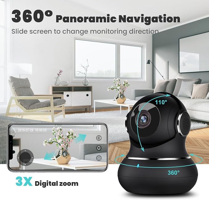 litokam 2K Indoor Security Camera, 360° Cameras - Image 8