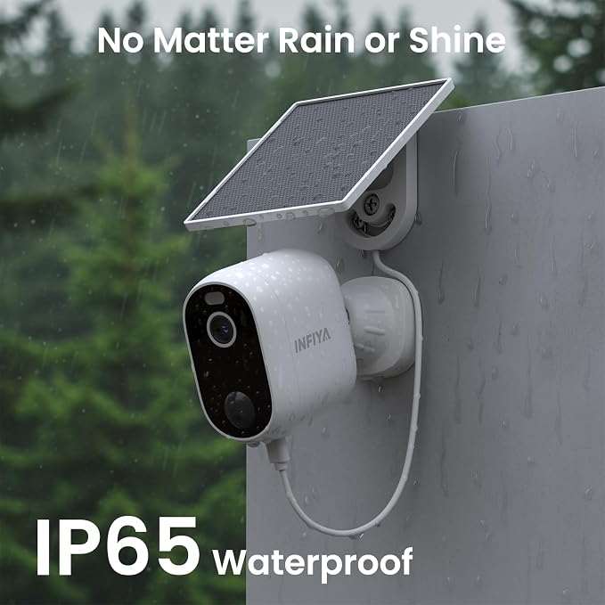 INFIYA Solar Camera Outdoor Wireless-2.4GHz Wi-Fi Outside Cameras - Image 9
