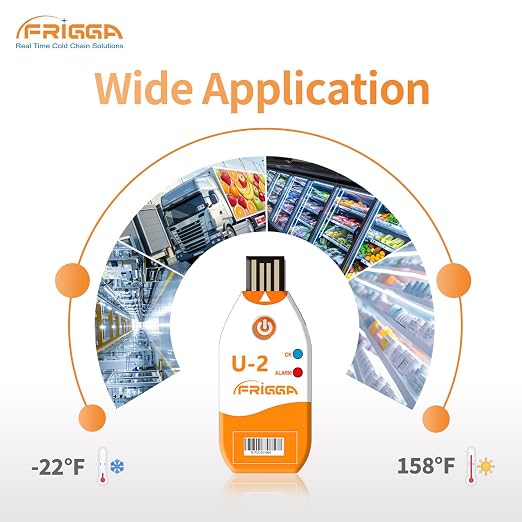 Frigga 50 Pack 100 Days USB Temperature Data Logger Single Use Temperature - Image 9