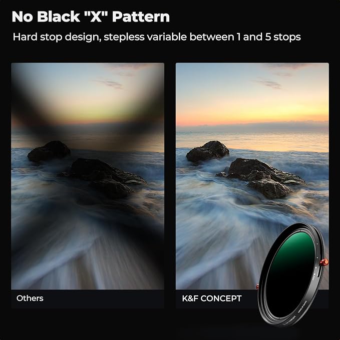K&F CONCEPT 62mm Variable Fader ND2-ND32 ND Filter and CPL Circular Polarizing - Image 4