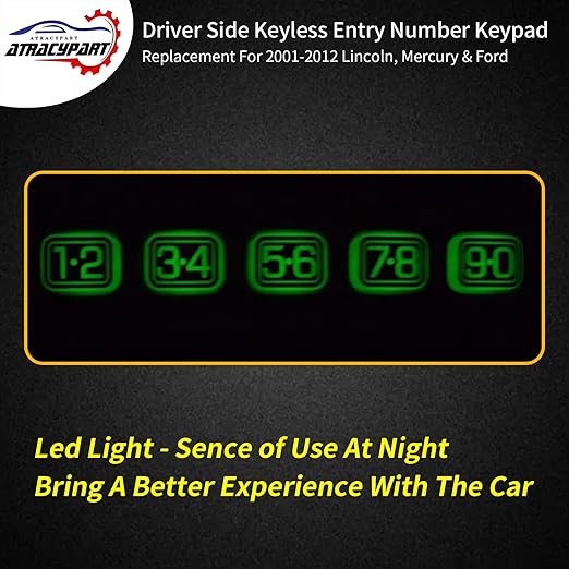 Driver Side Door Keyless Entry Number Keypad Button Actuator | Replacement - Image 6