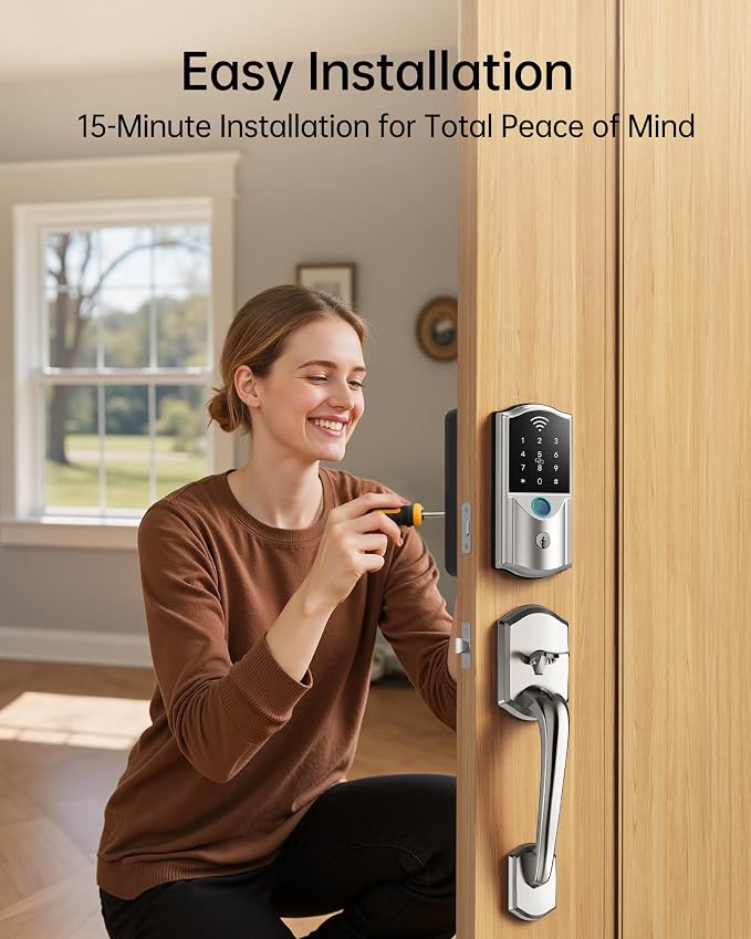 Built-in WiFi Smart Deadbolt Lock - Image 9