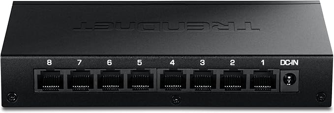 TRENDnet 8-Port 2.5Gb Switch, 8 x 2.5G RJ45 Ports, 40Gbps Switching Capacity by TRENDnet