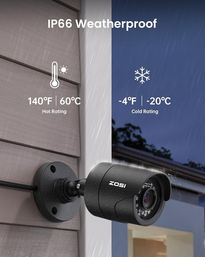 ZOSI H.265+ 1080p 16 Channel Home Security Camera Outdoor Indoor, 16CH CCTV DVR - Image 3