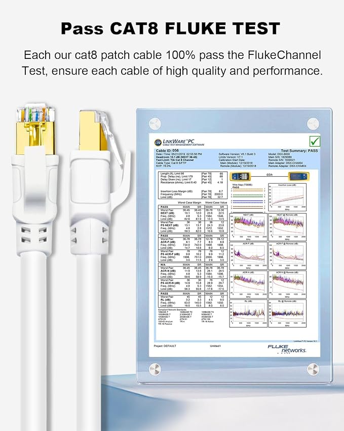 Yauhody CAT8 Ethernet Cable 33FT, Outdoor Indoor 40Gbps High Speed SFTP 2000MHz - Image 7