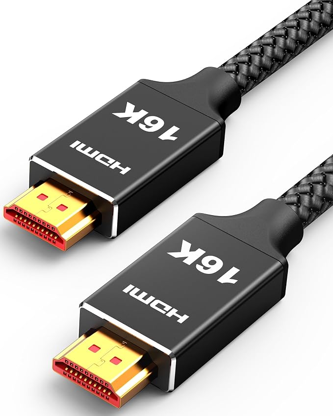 Capshi 16K HDMI Cable 2.2 10ft, 96Gbps High Speed Cord by Capshi