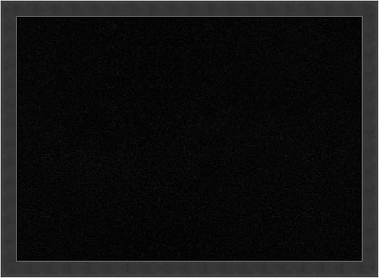 Amanti Art Black Cork Board for Wall, 22x30 Vision Board with Black Wood Frame, Medium Corkboard Office Decor for Home Organization, Modern Contemporary Corkboard Pinboard to display items for home