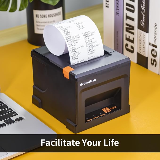 NetumScan USB POS Receipt Printer, 80mm Thermal Receipt Printer - Image 7