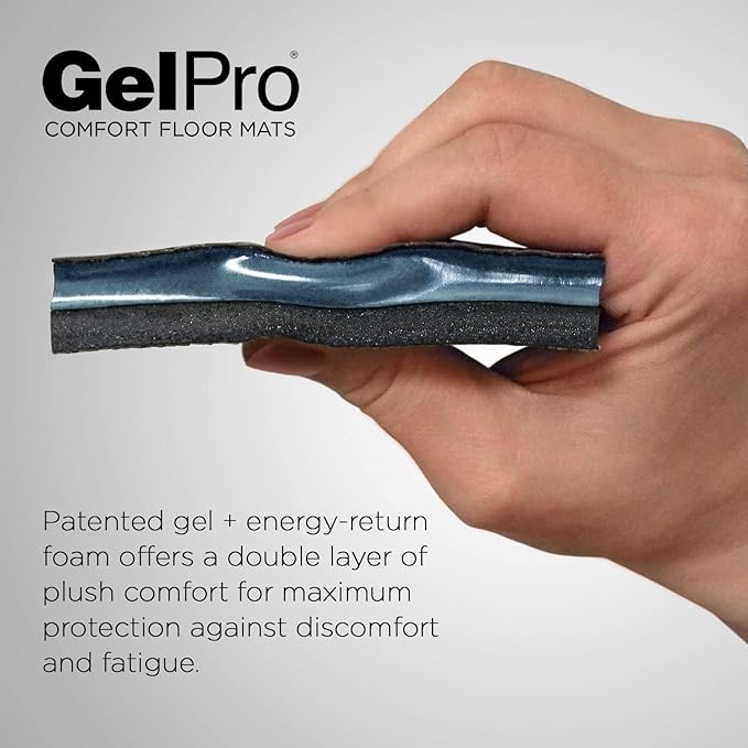 GelPro Linen Truffle Elite Premier Gel & Foam Anti-Fatigue Kitchen Floor Comfort Mat, 20" x 36"