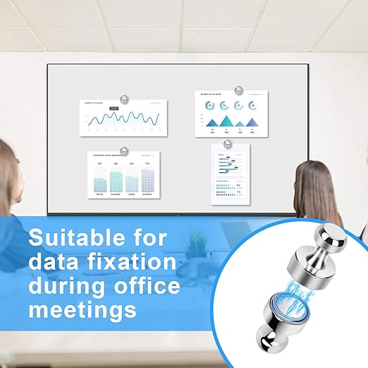 38 Pack Refrigerator Magnets for Whiteboard Small Strong Fridge Magnets Tiny Push Pin Magnetic Neodymium Magnet for Office Classroom Kitchen Home