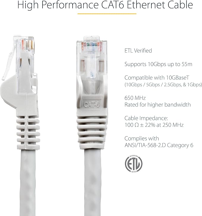StarTech 14ft CAT6 Ethernet Cable - Image 2