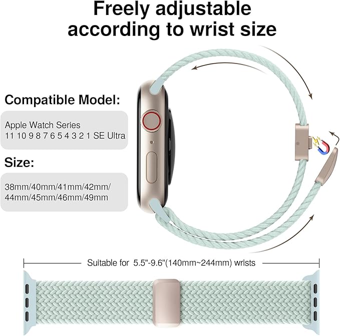 Braided Stretchy Band Compatible - Image 2