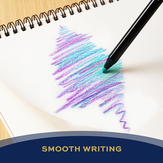 Stocking Stuffers for Kids, 8 Pieces Art Supplies Colored Pencils, Jumbo Rainbow Pencils with Sharpener, Multicolored Pencils for Drawing, Coloring, Christmas Gifts, Party Favor Bags