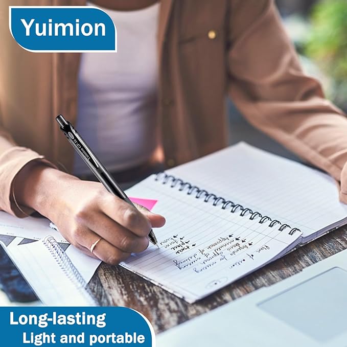 32 Pcs Retractable Gel Pens Fine Point (0.5mm) Rollerball Pens for Smooth Writing Women Men Gifts, (Black&Red&Blue Ink) for Journaling School and Office Supplies Use