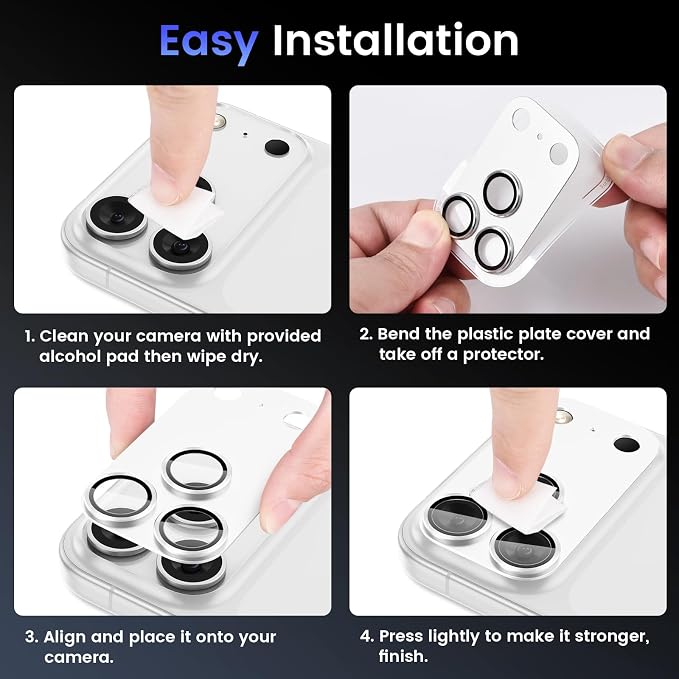 Tensea for iPhone 17 Pro Max Camera Lens Protector, Metal Aluminum Alloy - Image 7