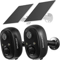 Solar Security Cameras Wireless Outdoor, Free Cloud Storage, 2.4G WiFi Camera by SACUMURT
