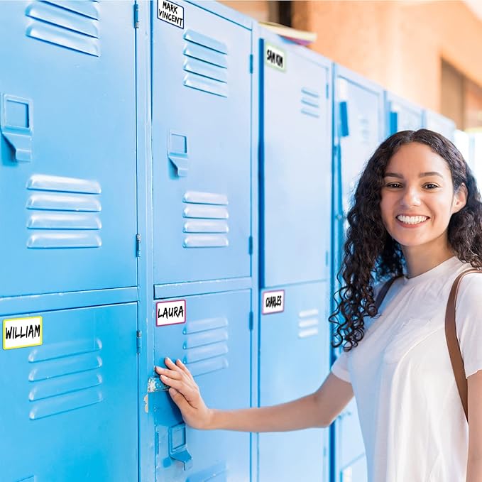 99 Pcs Magnetic Dry Erase Labels Reusable Name Magnets for Classroom Whiteboard 3 Sizes Colored Magnetic Blank Cards for Office Home Kitchen Fridge(Colorful)