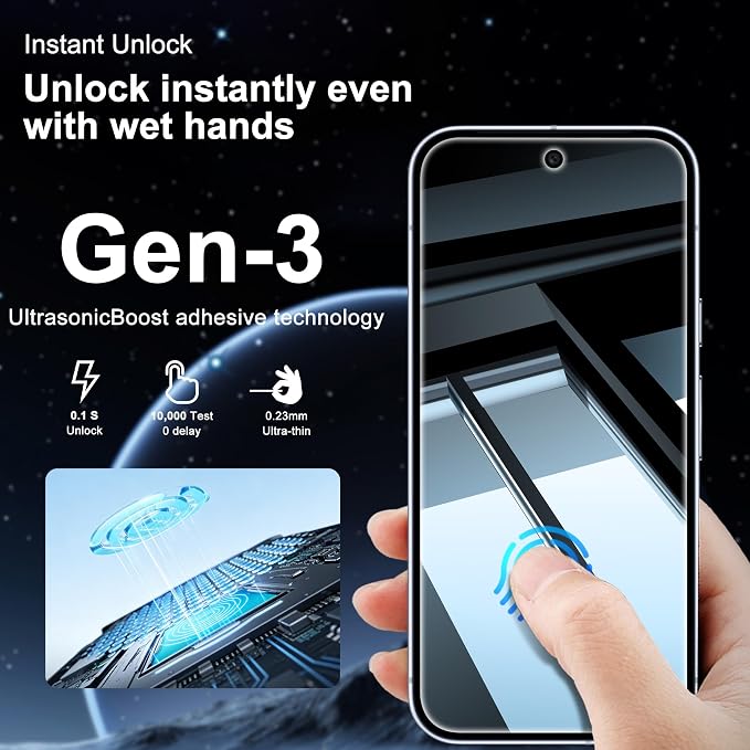 2 Pack for Google Pixel 10 Privacy Screen Protector, 2 Pack Camera Protector - Image 4