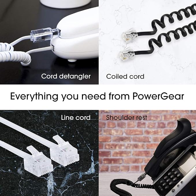 Power Gear Telephone Line Cord, 100 Feet, Phone Cord, Modular Jack Ends - Image 6