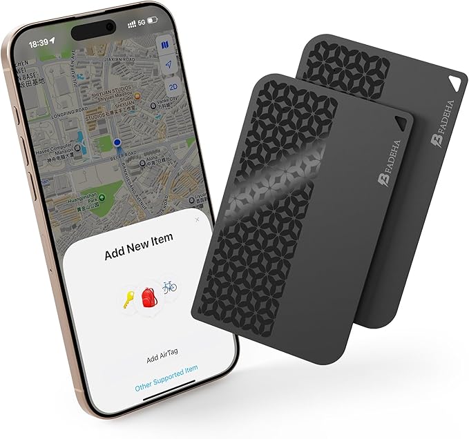 2026 Apple MFi Certified Wallet Tracker Smart Card by BFADEHA