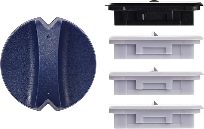 4-Pack Trimmer Replacement Blades for Fiskars Paper Trimmer, Replacement Blade for All Series of Fiskars/Portable&Precision Trimmer,Arts and Crafts,3 Cutting&1 Scoring Blades,a Slider,Blue