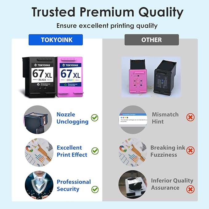TOKYOINK 67XL Ink Cartridges Compatible - Image 5