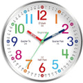 Roymnie Wall Clock for Kids Learning to Tell Time Easily Non Ticking Battery by Unknown