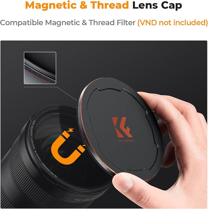 K&F CONCEPT 82mm Magnetic CPL+ND8+ND64+Magnetic Basic Ring+Lens Cap Camera Lens - Image 3
