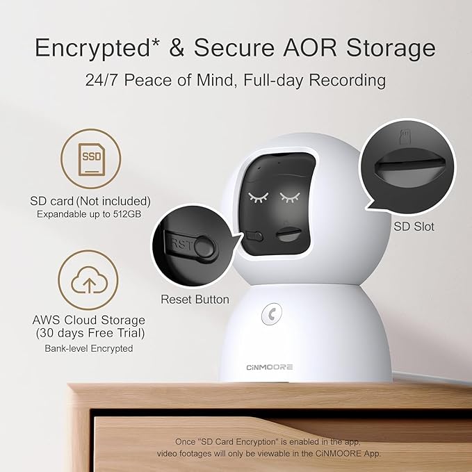 Upgraded 3K Security Camera Indoor, Free Time Lapse, AI Tracking & Face ID - Image 6