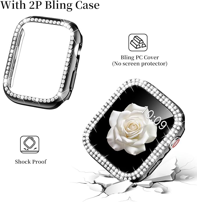 Mosonio Compatible with Apple Watch Band 38mm 40mm 41mm 42mm 44mm 45mm 46mm - Image 5