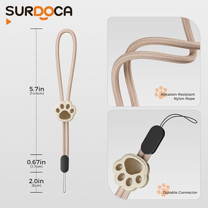 SURDOCA Adjustable Phone Lanyard Wrist Strap, Camera Wrist Strap, Nylon Wrist - Image 7