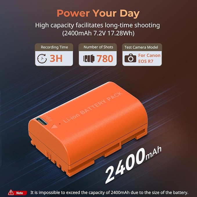 SMALLRIG 2400mAh Repalcement USB-C Battery - Image 2