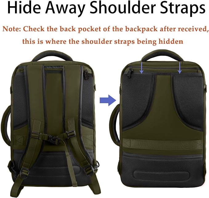 MATEIN Mens Backpack for Travel, Extra Large Expandable Carry on Backpack - Image 4