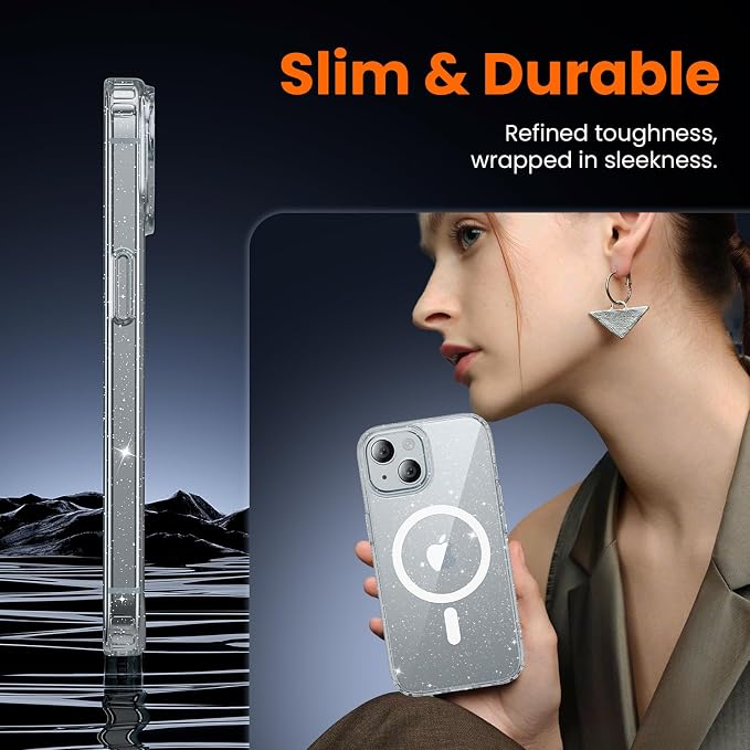 toushion 3 in 1 for iPhone 15 Case Clear - Image 4