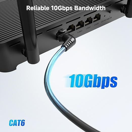 Cable Matters 10Gbps Rotatable Cat 6 Ethernet Cable - 30ft - Image 2