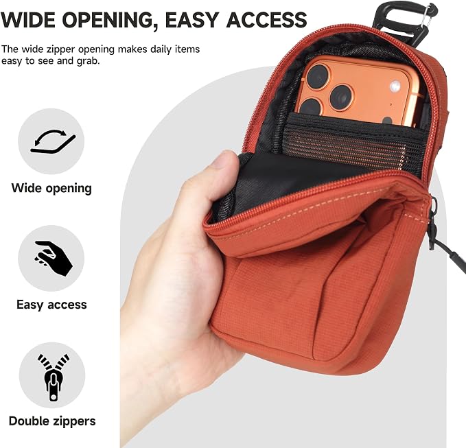 AMBITFUL Compact Sports Camera Bag, Shoulder Strap Storage Case, 3.94 x 1.57 x - Image 5