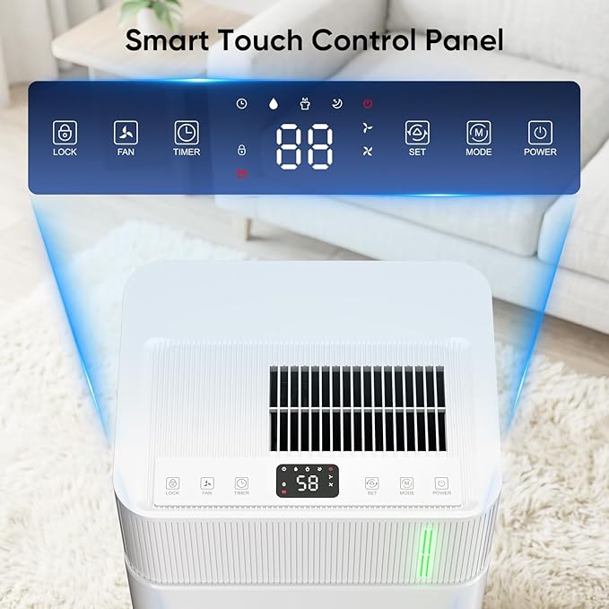 HUMILABS 52 Pints Dehumidifier for Home, 4500 Sq. Ft Dehumidifier for Basement - Image 3