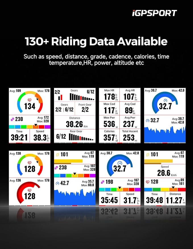iGPSPORT BSC300T Wireless Bike Computer GPS, Touchscreen Offline MAP Navigation - Image 5