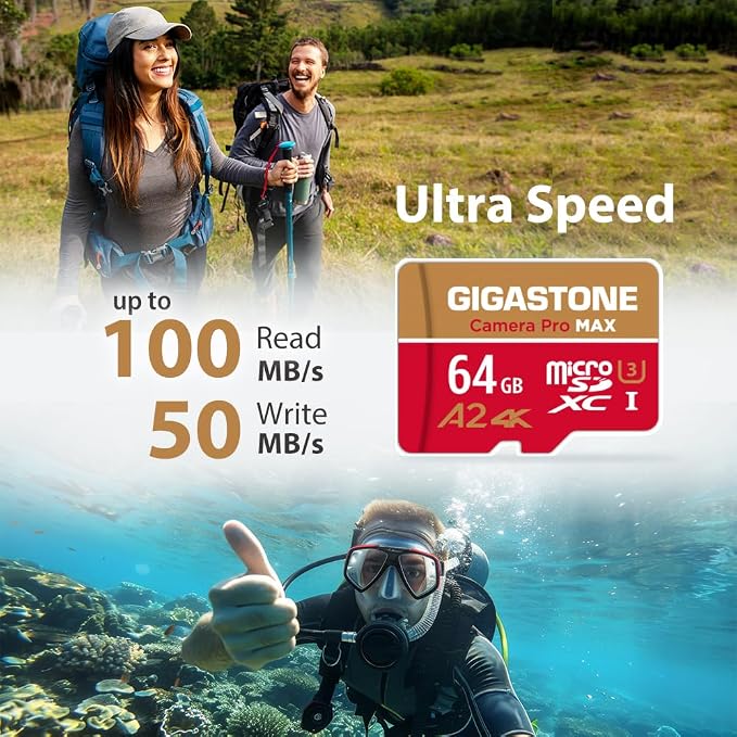 【5-Years Data Recovery】 GIGASTONE 64GB Micro SD Card - Image 3