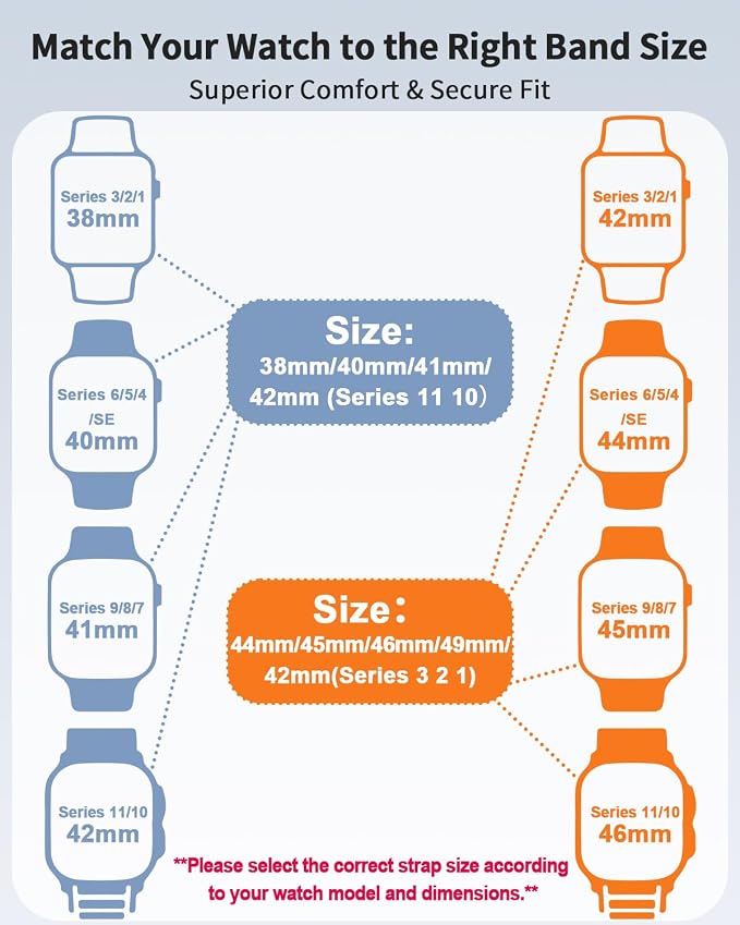 Stretchy Band Compatible with Apple Watch Band 40mm 38mm 41mm 42mm 44mm 45mm - Image 10
