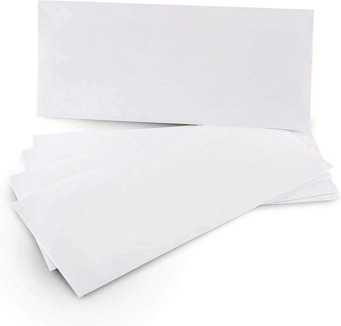 40#10 Security Tinted Self-Seal Envelopes - No Window, EnveGuard, Size 4-1/8 X 9-1/2 Inches - White - 24 LB - 40 Count (34140)
