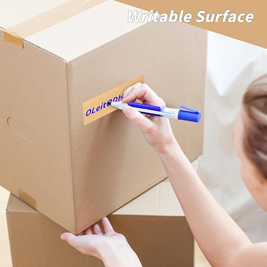 12 Pack Brown Paper Packing Tape, Kraft Paper Tape Bulk 2" x 55 Yardx 7 mil Gummed Tape for Marking, Sealing Box, Masking, Shipping, Strong Adhesive Easy-to-Tear Waterproof Tape