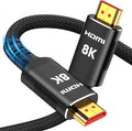 Snowkids 8K HDMI Cable 8 FT, Non-Slip Nylon Braided, 48Gbps Ultra High-Speed by Snowkids
