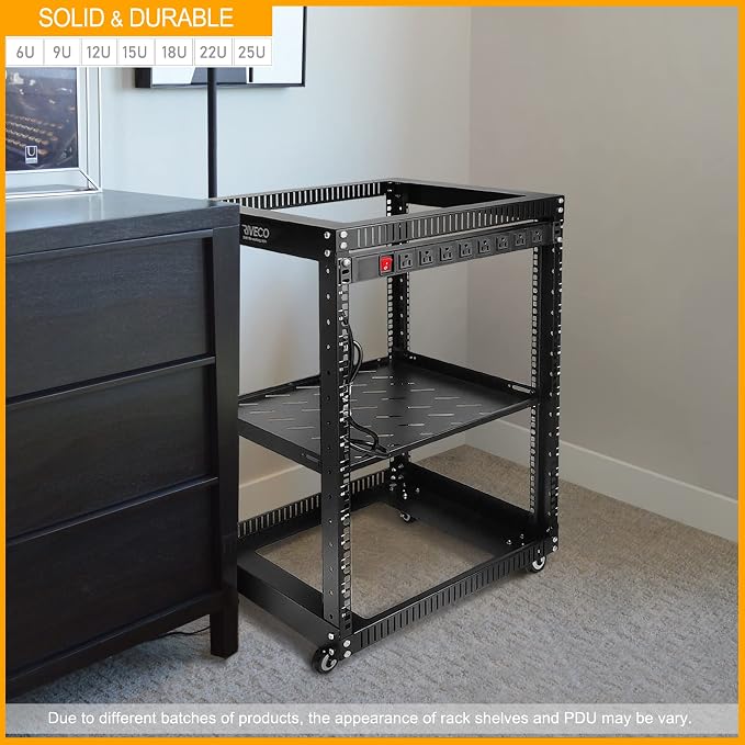 RIVECO 25U Open Frame Server Rack - Image 5