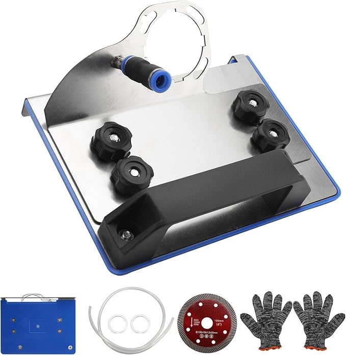 45 Degree Tile Chamfering Tool, Angle Grinder Stand Tile Cutter Tool Attachment for Tile 45 Degree Chamfer Cutting, 100-Type Universal Tile Chamfering Stand Type Angle Grinder