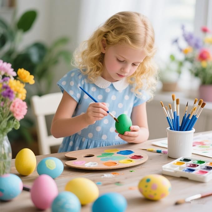 50Pcs Drawing Pen Set, Loose Brush Washable Art Brush, Suitable for Students, classrooms and Handicraft Painting, Graffiti, Watercolor Painting and face Painting Blue-50pcs（Mix）