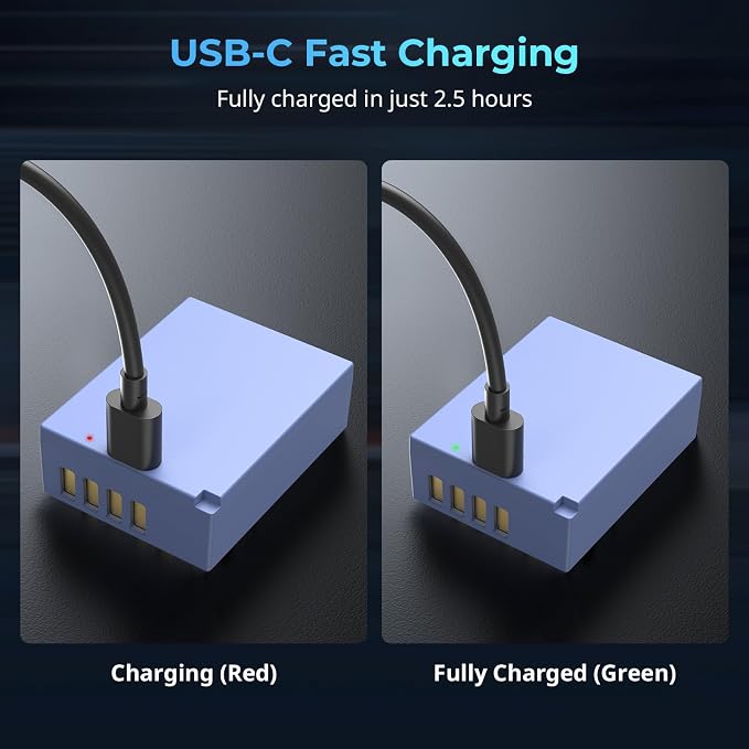 SMALLRIG NP-W126S Battery, 1050mAh Replacement USB-C Battery - Image 7