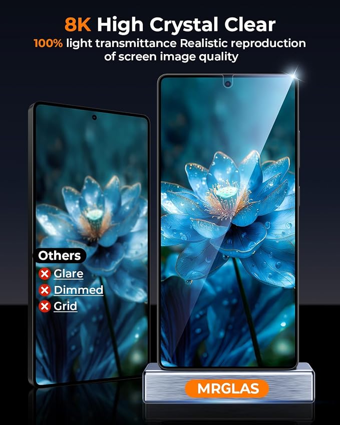MRGLAS 2+2 Packs for Samsung Galaxy S25 Edge Screen Protector 6.7'' - Image 6